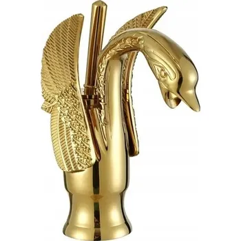 Vodovodní baterie Stojánková umyvadlová baterie CHDE Retro Design zlatá