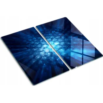Obraz Ozdobné Skleněné Kuchyňské Desky na Krájení s Grafikou Krystaly 2x30x52 cm