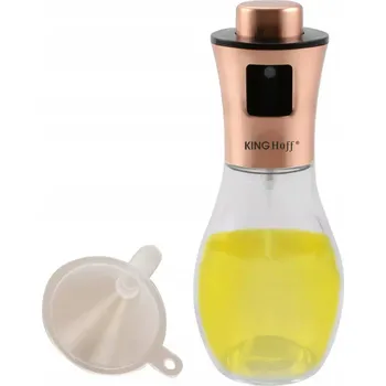 Nádoba na olej a ocet Rozprašovač na olej a ocet Kinghoff skleněný oranžový 200 ml