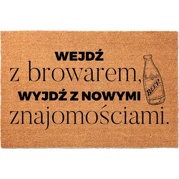 Rohožka KOKOSOVÁ VSTUPNÍ ROHOŽKA 40X60 CM - STYLOVÝ DESIGN S VTIPNÝM POTISKEM - DEKORACE PRO VÁŠ DOMOV