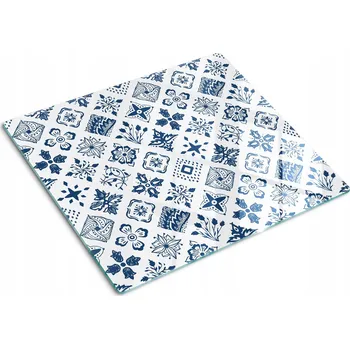 Obraz Multifunkční Dekorační Skleněná Deska do Kuchyně Květinový Vzor 60x52 cm