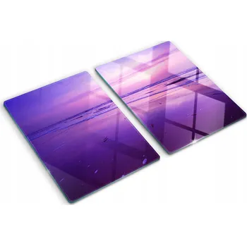 Obraz Dekorativní skleněné desky na krájení Západ slunce nad mořem 2x40x52 cm