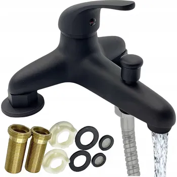 Vodovodní baterie Jednopáková vanová a sprchová baterie na okraj vany TrendHouse Premium, černá