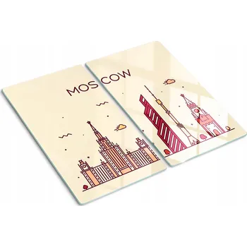 Obraz Skleněné Dekorativní Desky Na Servírování Jednohubek Budova Moskva 2x30x52 cm