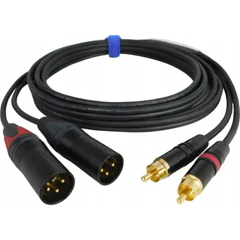 Audio kabel Kabel RCA - XLR Electric Sound PEACOCK XLR ZÁSUVKA RCA INTERKONEKT 10 m