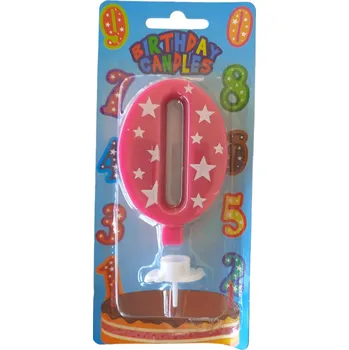 Dortová svíčka Narozeninová svíčka Číslice Dort Červená Číslice 8