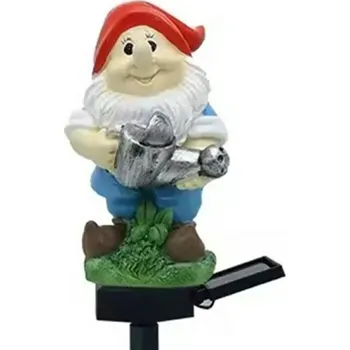 Venkovní osvětlení SOLÁRNÍ ZAHRADNÍ LAMPA SVĚTLO DO ZAHRADY LED ZAPICHOVACÍ TRPASLÍK ZD119 bílá