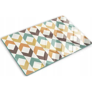 Obraz Dekorativní kuchyňská deska z Tvrzené Sklo na krájení, retro pozadí, 80x52 cm