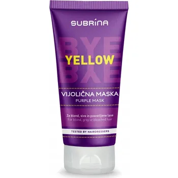 Vlasová regenerace SUBRINA BYE BYE YELLOW Maska pro blond vlasy 150 ml.