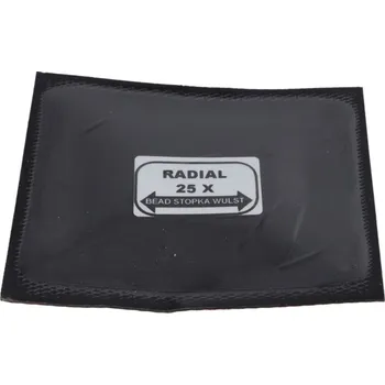 Sada na opravu pneumatiky Radiální opravná vložka s nylonovou výztuží 101×115 mm (s podkladovou gumou), 1ks, Invento INVP-25X