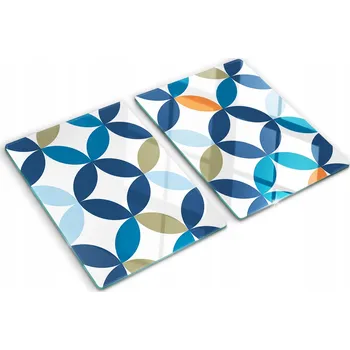 Obraz Stylové a Odolné Skleněné Desky s potiskem Geometrické tvary 2x40x52 cm