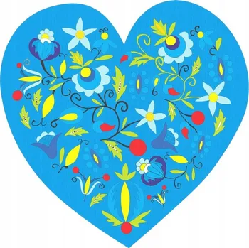 Obraz Magnet lidová kašubská, srdce