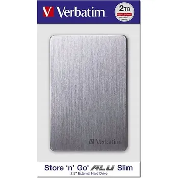 Interní pevný disk Pevný disk Verbatim 53665 Store 'n' Go ALU Slim 2TB SATA 2,5"