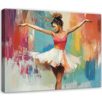 Obraz OBRAZ BALETKA ŽENA UMĚNÍ DO LOŽNICE OBÝVÁKU KUCHYNĚ NA PLÁTNĚ 60x40