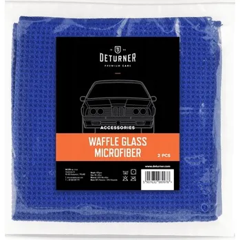 Utěrka Deturner Vaflová Utěrka na Sklo z Mikrovlákna 2 ks 40x40cm