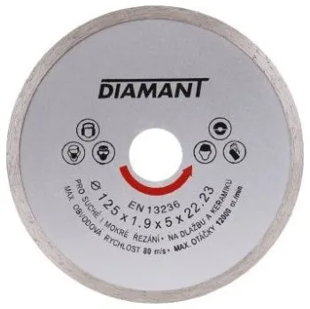 Řezný kotouč Diamantový, plný diamantový kotouč Ø 180 x 22,2 mm, DIAMANT