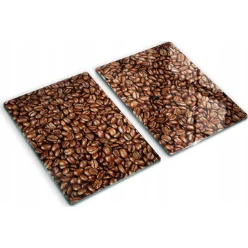 Obraz Odolné a stylové kuchyňské skleněné desky s motivem kávových zrn 2x40x52 cm