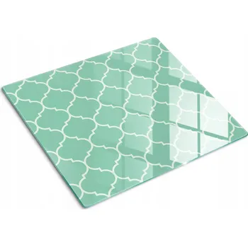 Obraz Skleněná kuchyňská deska z tvrzeného skla s ozdobnou grafikou - Marocký vzor, 60x52 cm