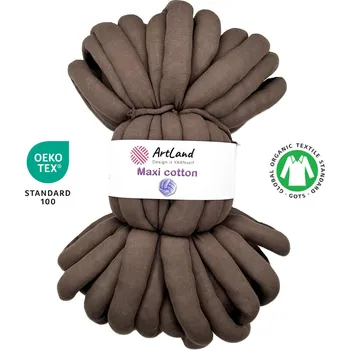 Příze Příze na pletení rukama Maxi-Cotton Coffee