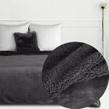 Prostěradlo Deka Eurofirany z mikrovlákna 200 cm x 220 cm béžová