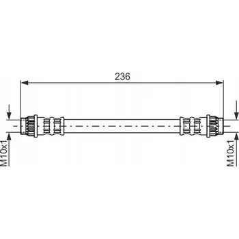 Brzdová hadice Brzdová hadice Bosch 1 987 476 703 - flexibilní