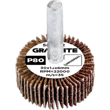 Brusný kotouč Lamelový kotouč 30 x 15 x 6 mm, P80 58T402