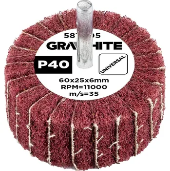 Brusný kotouč Lamelový kotouč 60 x 25 x 6 mm, P40 58T405