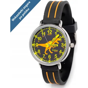 Hodinky Kiddus dětské hodinky Time Teacher Polish Dino