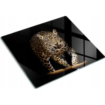 Obraz Kuchyňská Multifunkční Dekorativní Deska Tvrzené Sklo Jaguar 60x52 cm