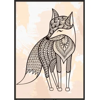 Obraz OBRAZ PLAKÁT V RÁMU 33x43 cm Lišta PD285