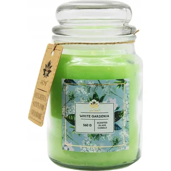 Svíčka Parafínová vonná svíčka Bílá Gardénie Arome