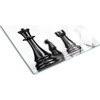 Obraz Skleněná ochrana sporáku Šachová figurka 60x52