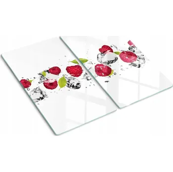 Obraz Tvrzené Skleněné Kuchyňské Desky s Dekorativním Motivem Malina a Voda 2x30x52 cm