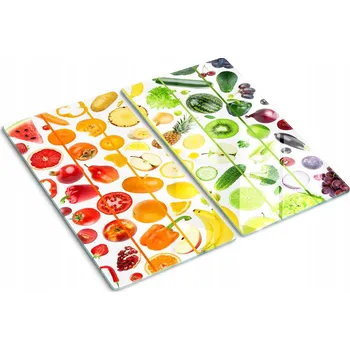 Obraz Dekorativní Desky Tvrzené Sklo Na Krájení Ovoce a Zeleniny 2x30x52 cm