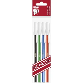 Concorde Kuličkové pero ICO Signetta, sada 4 barev, 0,7mm, s uzávěrem