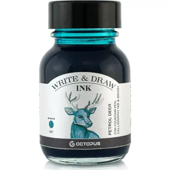 Octopus voděodolný inkoust na malování i psaní, petrolejový jelen Objem: 50 ml