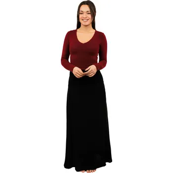 Dámská sukně Himalife Dlouhá sukně Plain černá 4XL