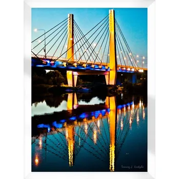 Obraz Plakát Most Milenijny v rámu 57,6 x 77,6 cm