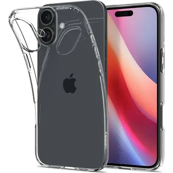 Pouzdro na mobilní telefon Spigen Liquid Crystal pro Apple iPhone 16 Crystal Clear