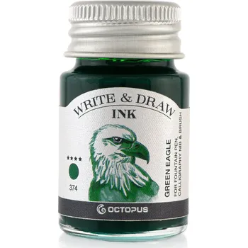 Octopus voděodolný inkoust na malování i psaní, zelený orel Objem: 10 ml