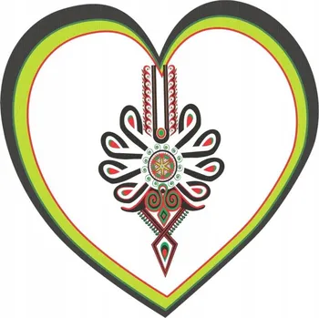 Obraz Magnet folklorní podhalanská, srdce