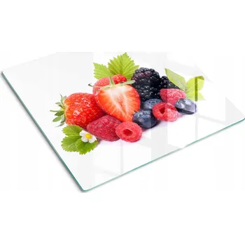 Obraz Multifunkční kuchyňská ozdobná deska z Tvrzené Sklo s motivem lesních plodů, 60x52 cm