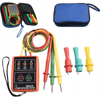 IP kamera TESTER POŘADÍ FÁZÍ S UKAZATELEM NAPĚTÍ 60~600V AC SM852B 3-FÁZOVÝ
