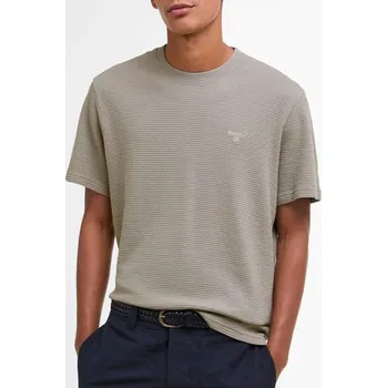 Pánské tričko Barbour Platford Tailored Waffle T-Shirt — Concrete