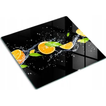 Obraz Dekorativní deska na indukci Pomeranče voda 60x52