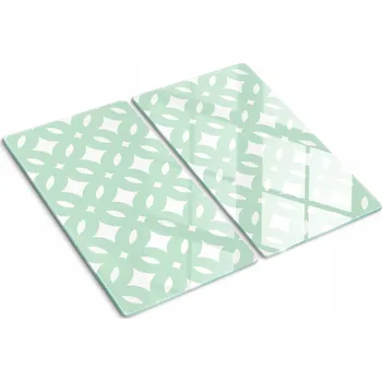 Obraz Skleněné kuchyňské desky na krájení s grafikou Geometrické tvary 2x30x52 cm