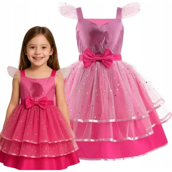 Karnevalový kostým KOSTÝM PŘEVLEK ŠATY PRINCEZNA KRÁLOVNA VÍLA PLES KARNEVAL 134 140