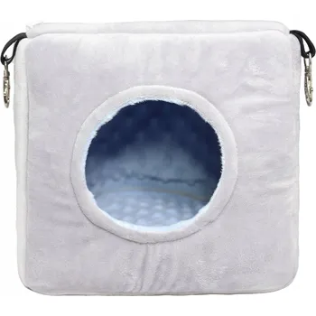 Domek Budka / Modrá / Velikost 20 x 20 x 20 cm / pro hlodavce / Mimiko.