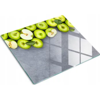 Obraz Dekorativní deska na sporák Zelená jablka 60x52