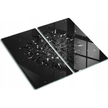 Obraz Dvě Dekorativní Kuchyňské Desky z Tvrzené Sklo S Potiskem 2x30x52 cm